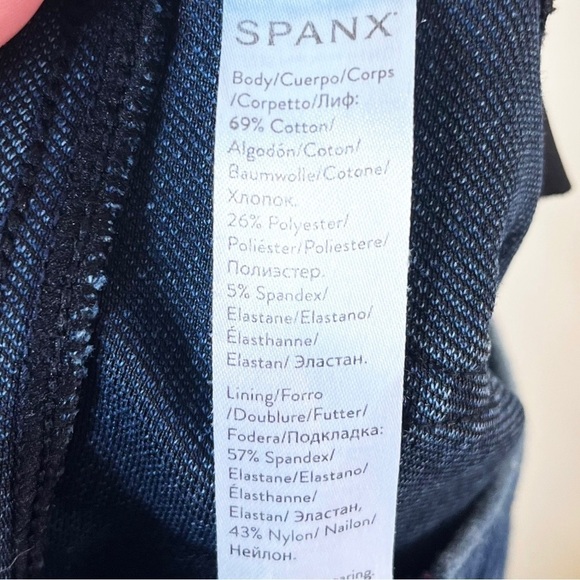 Spanx Jean-ish Ankle Jegging Leggings Denim Pull On Pants - Picture 13 of 14
